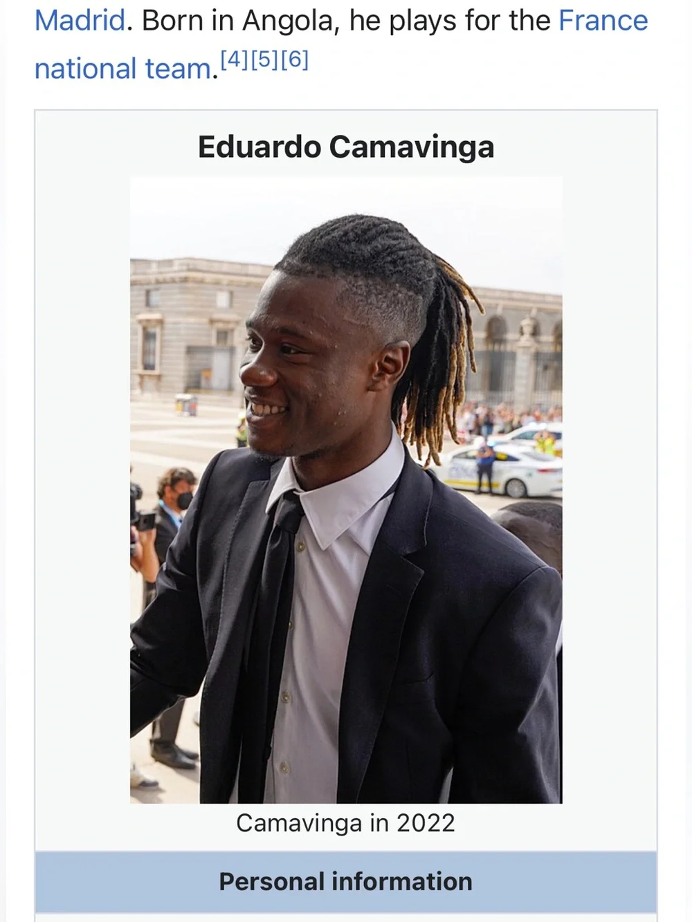 Nike - France National Eduardo Camavinga #6 Jersey